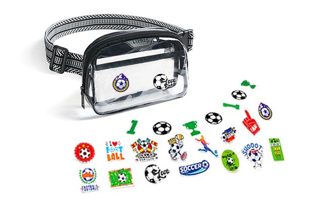 LATMAP 2L Clear Fanny Packs Belt Bag Purse Shoulder Bag, Versatile Crossbody Bags for Women Men, Compact Waist Pack Sling Chest Bum Bag for Travel Essentials Work Hiking, Great Gifts for Birthdays Holidays