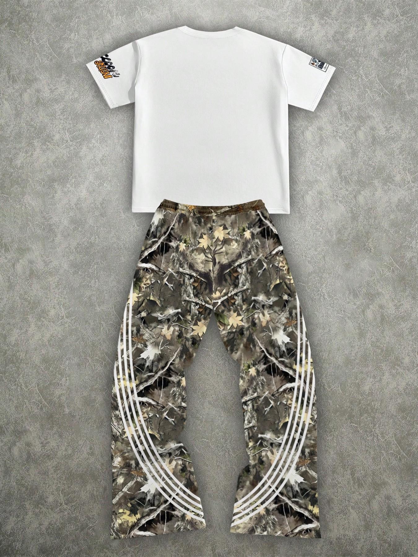 Streetwear Racing Style Set, Unique Attitude with Race Car Print, Durable Fabric, Perfect for Daily Wear and Events, Fall & Winter