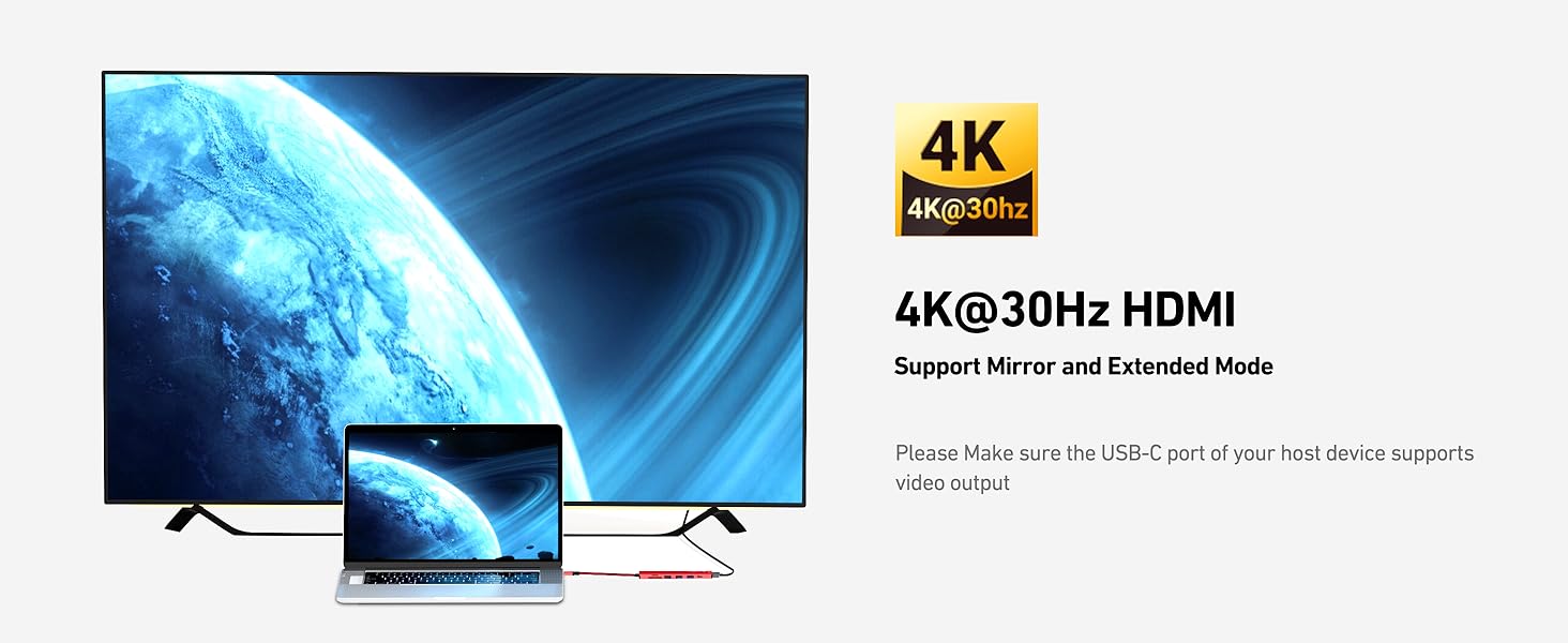 BENFEI USB C HUB Multiport Adapter - 7 in 1 Adapter with USB-C to HDMI Plus SD/TF Card Reader - 3 USB 3.0 Ports / 60W PD Compatible with iPhone 15 Pro/Max, MacBook, iPad Pro, iMac & More