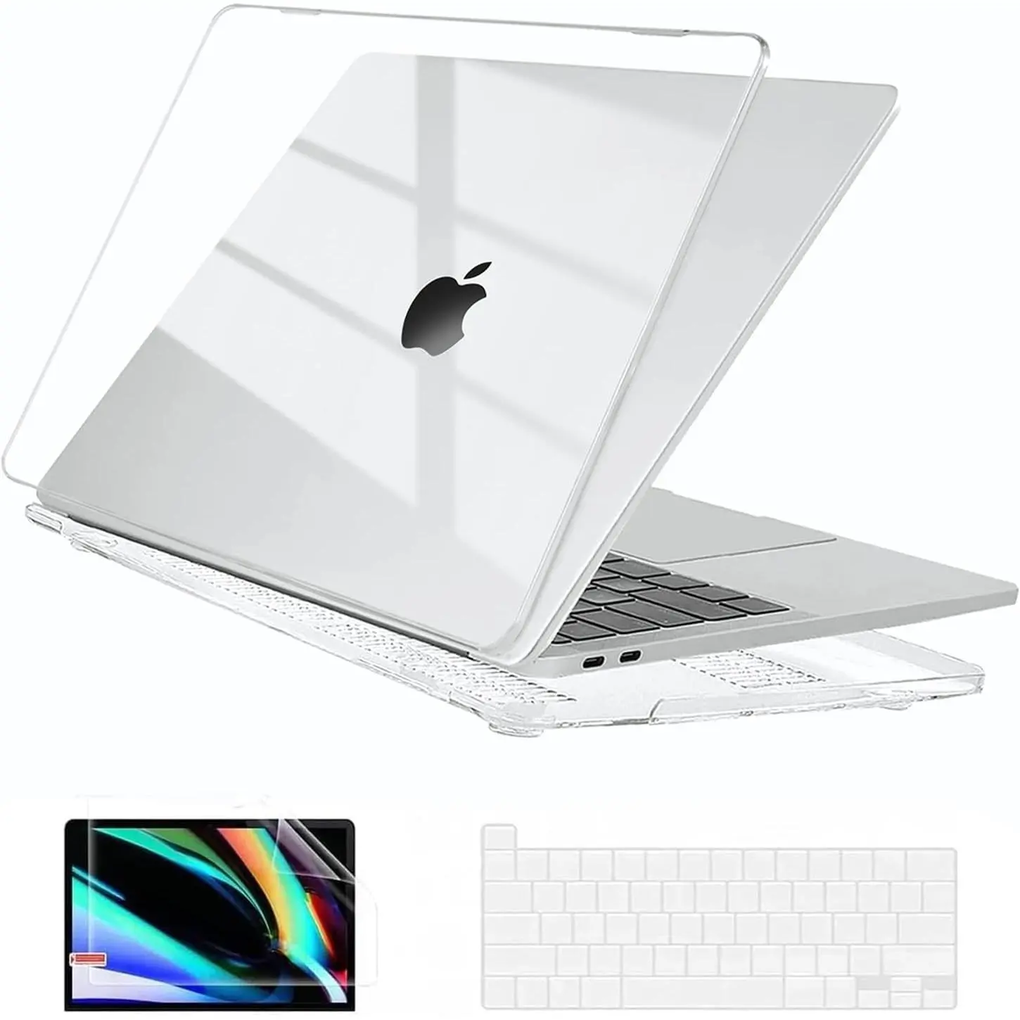 AveLife Crystal Case for Book Pro 13-inch M2 M1 2022-2016| Durable Hard Shell Protection, Showcases Original Design & Logo, Scratch Resistant, Lightweight, Easy Snap-On Installation frame laptop case Detachable Backlit Keyboard Pad Ultra-Thin Laptop