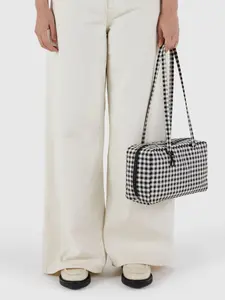 Nylon Bowler Bag, Top Handle Tote Bag with Key Leash, Casual Large Commuter Work Bag, Fashionable Shoulder Handbag for Everyday Use, Casual Handbag Satchel