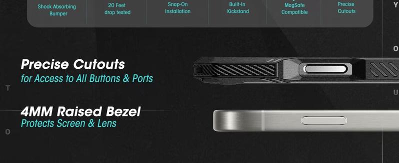 SUPCASE iPhone Cases for iPhone 16 Case/15/14/13 Pro/Pro Max (UBMag XT)with Camera Cover, [Compatible with MagSafe] Heavy Duty Rugged Case with Built-in Kickstand Protector Case Cellphone Casing