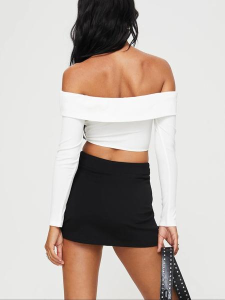 Women's Solid Color Skirt with Built-in Shorts, Casual Fashion Mini Skirt for Daily Outdoor Wear, Ladies Bottoms for Summer