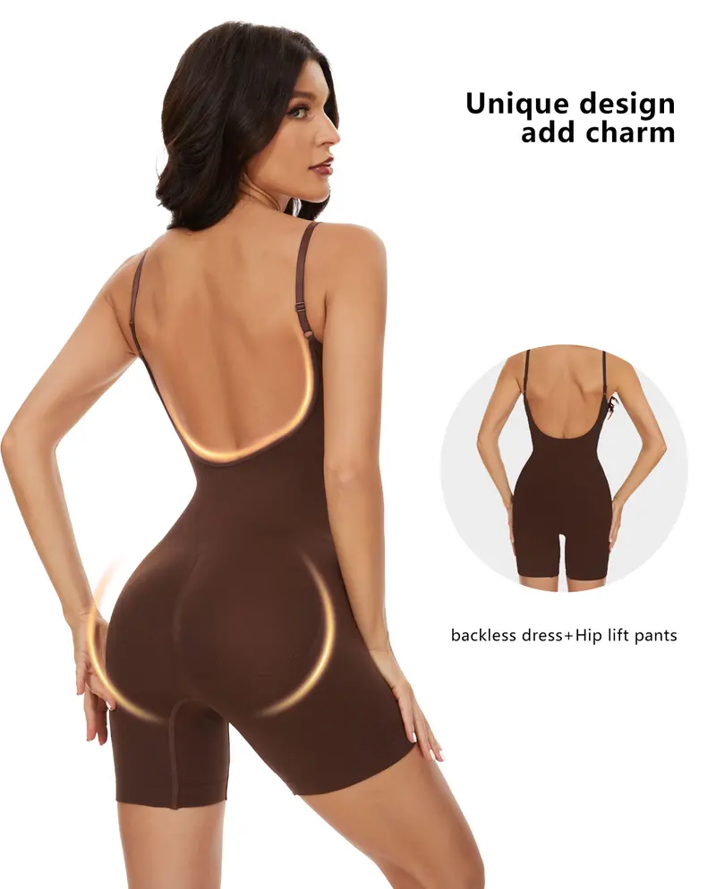 Product Introduction of VVL Seamless Shapewear for Women Butt Lifting and Tummy Control Bodysuit Vest with Spaghetti Straps Daily Fashion Minimalist Style 7