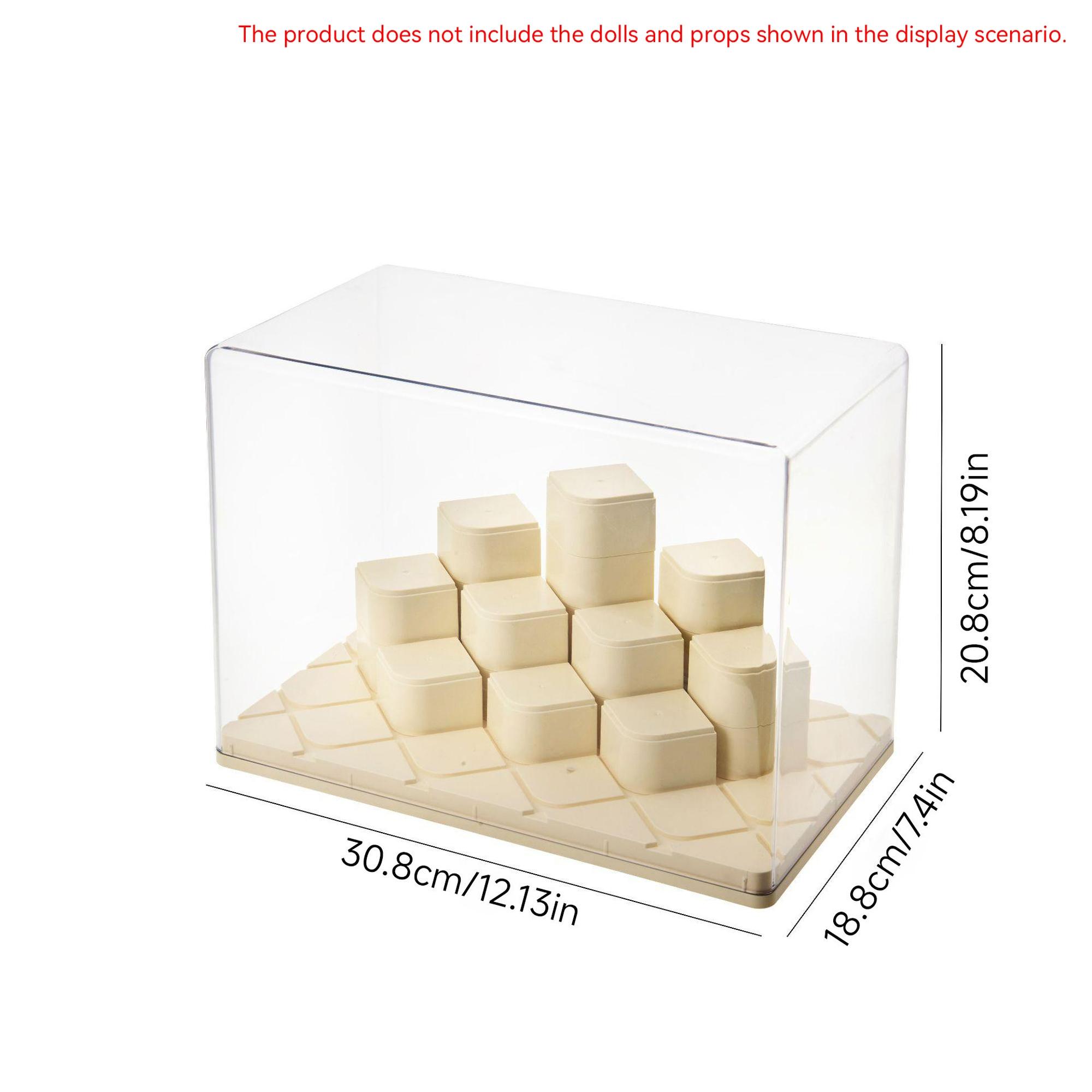 Transparent DIY Block Storage Box, Dust-Proof Moisture-Resistant, Stackable, Ideal for Collectibles, Cosmetics, Jewelry Display
