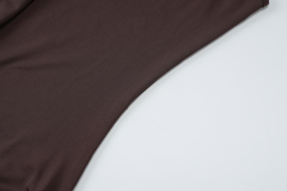 Women's Solid Color Ruched Asymmetrical Bodycon Dress, Elegant Mock-Neck Short Dress for Party Date Evening, Ladies Summer Clothes