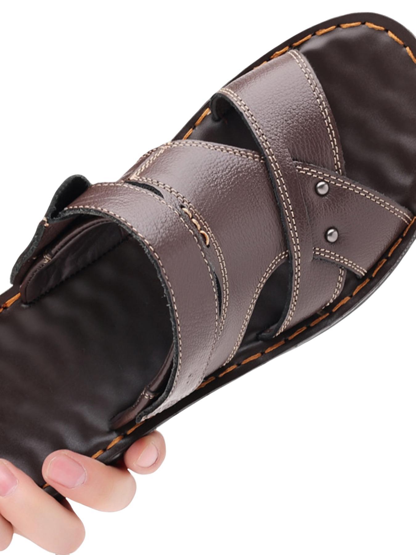 Summer Men's Casual Comfortable Sandals, Breathable Lightweight Beach Shoes, Durable Fashion Design, Anti-Slip Outdoor Hiking Shoes