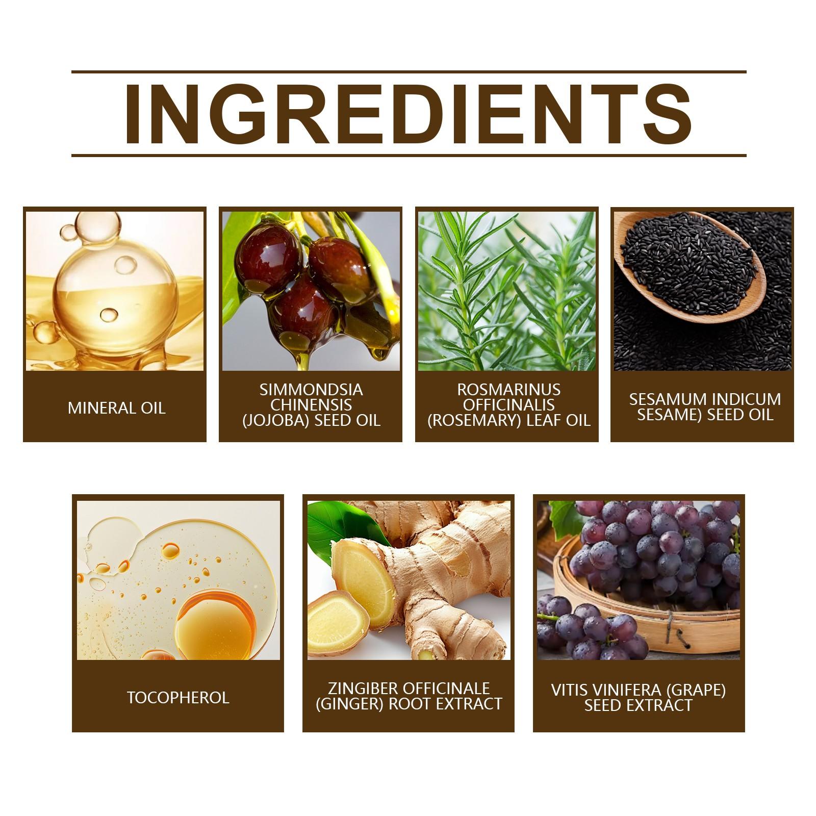 Men's Beard Care Oil, Dense Moisturizing Repair Strengthen Hair Growth, Essential Oils for Beards & Mustaches, Natural Ingredients