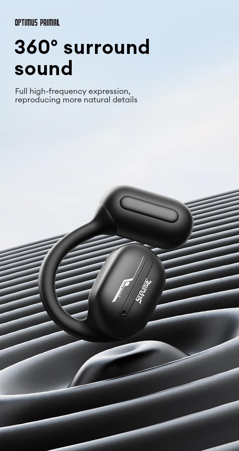 Transformers TF-T20 Wireless Earphones With Passive Noise Reduction, 5.4mm Sound, 360° Surround Sound, Low Latency For Gaming, High Definition Calls, And Microphone, Suitable for running fitness wear