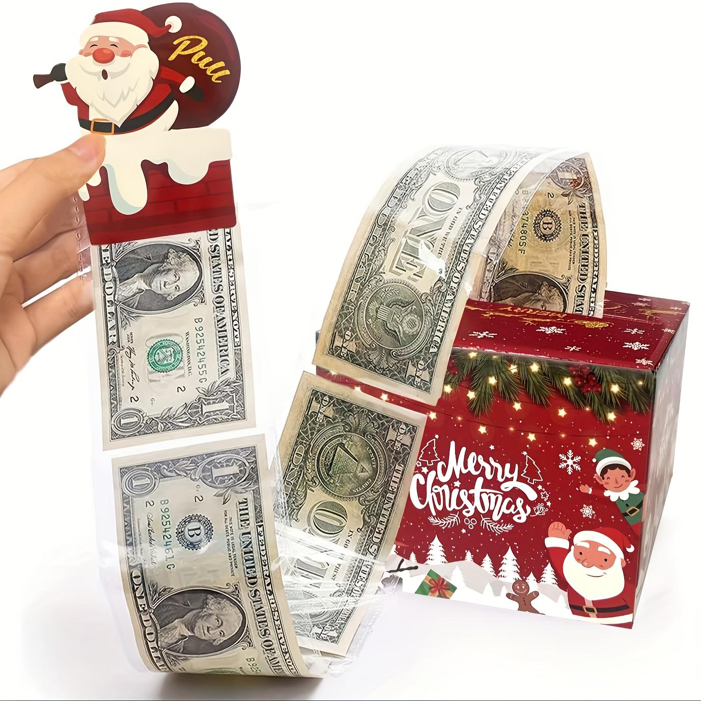 Christmas Cash Gift Box for Friends, Girlfriend, Wife, Sister, Fun Surprise Money Holder, Perfect Holiday Party Accessory, Themed Gift Box