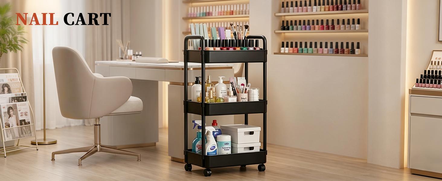 3 Tier Bamboo Rolling Utility Cart with Wheels - Lightweight, Compact Plastic Basket Storage Rack, Easy Installation Mobile Organizer for Baby Nursery, Kitchen, Bathroom, Locking Wheels 3 Tier Bamboo Rolling Utility Cart with Wheels - Lightweight, Compact Plastic Basket Storage Rack, Easy Installation Mobile Organizer for Baby Nursery, Kitchen, Bathroom, Locking Wheels