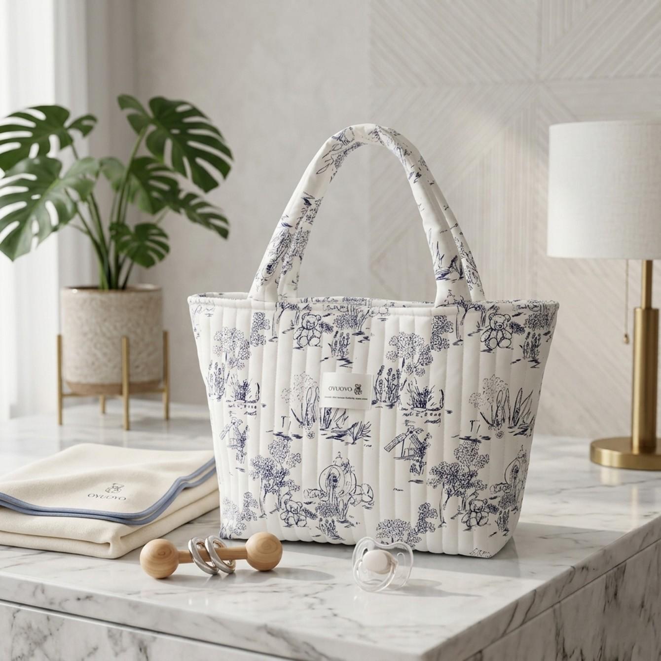 Women's Handbag with Makeup Bag, Baby Supplies Organizer, Large Work Tote, Laptop Bag, Lightweight Zippered Travel Tote, Ideal Gift for Teachers and Nurses