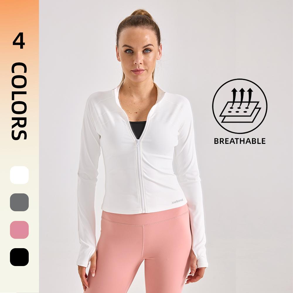 Women's Spring Solid Zip-up Pocket Sports Jacket,Air-Butter 3.0 Fabric, Athletic Long Sleeve Sports Top,Spring Outfits 2025 Trendy Outfits,Comfortable Ladies Sportswear forIndoor Outdoor Wear,GymClothes, workoutOutfits