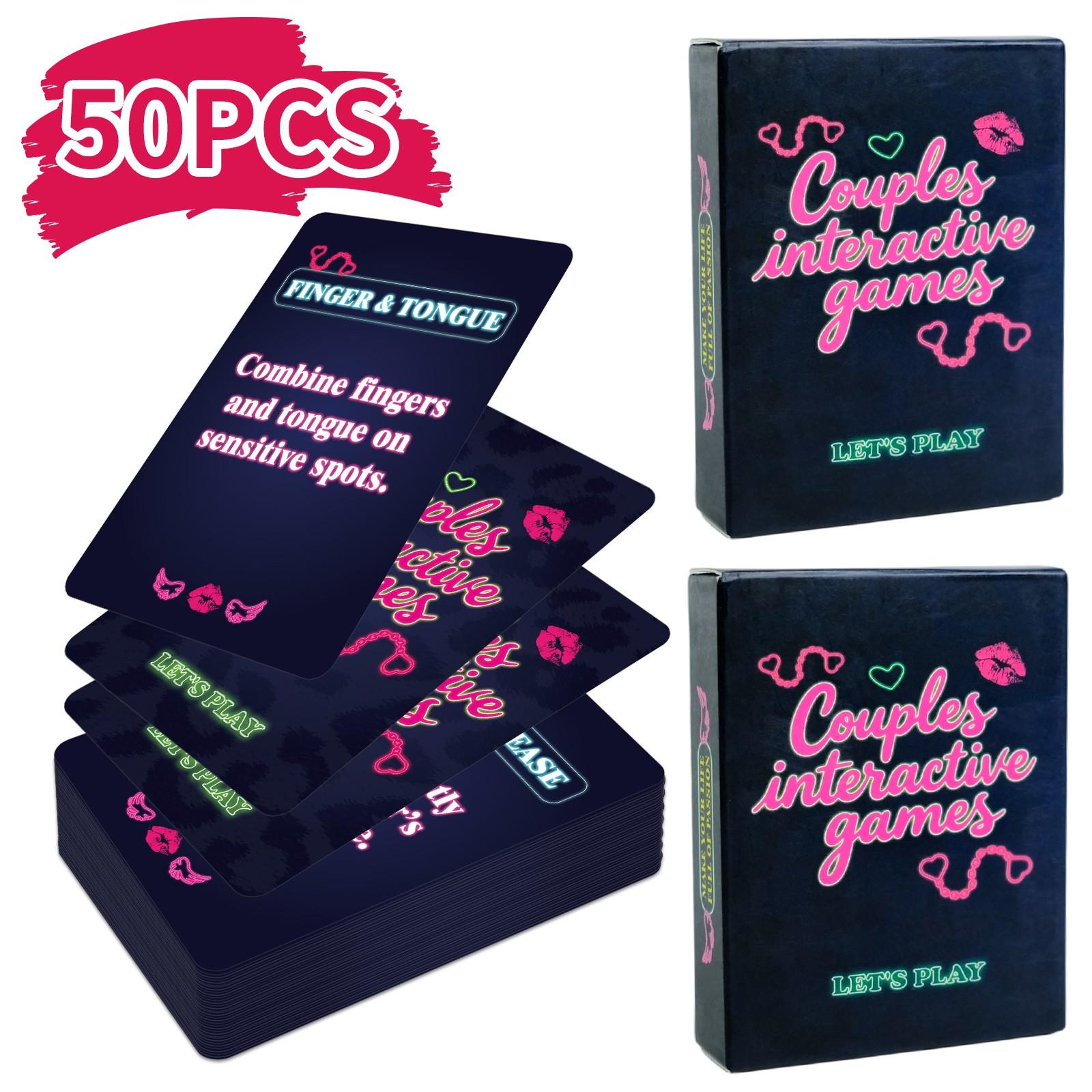 New 50 -Card Couple Ambiguous Card Game Cards, Casual Entertainment Interaction Cards, Enhance Emotional Bonding