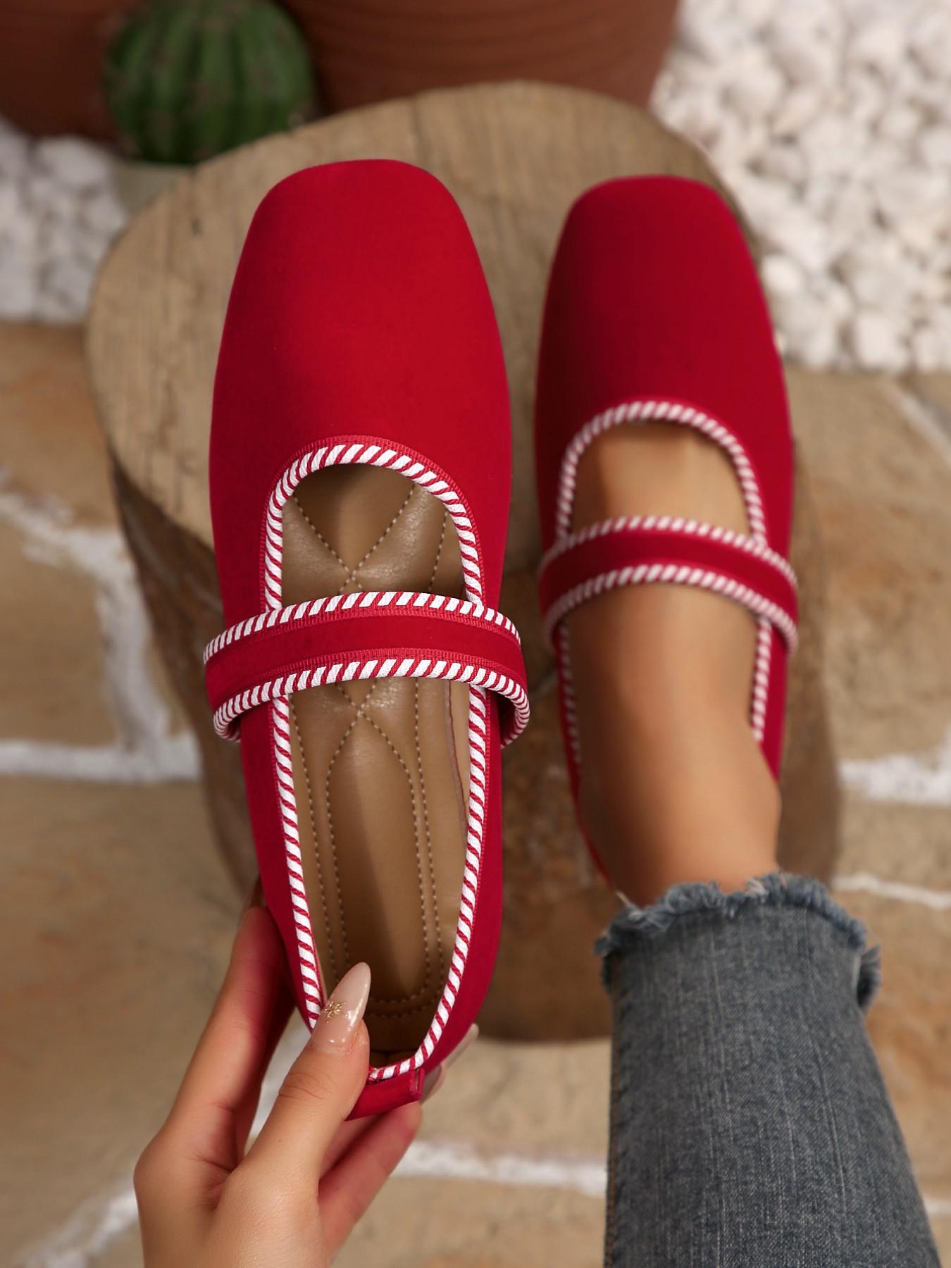 Women's Vintage Square Toe Mary Jane Shoes, Comfortable Low Heel Single Shoe, Fashion Commuter Women's Shoes, All Seasons