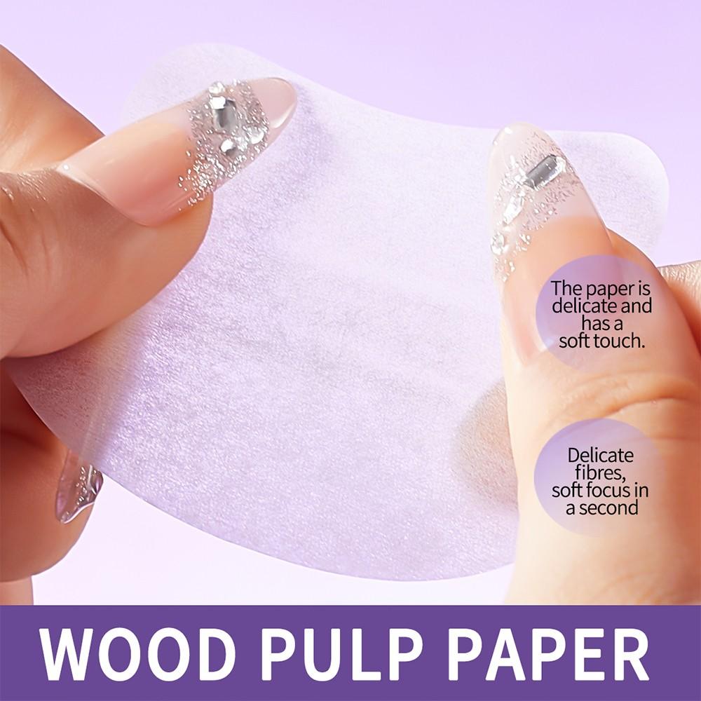 Portable Oil Blotting Sheets with Puff No Dirty Hands Long Lasting