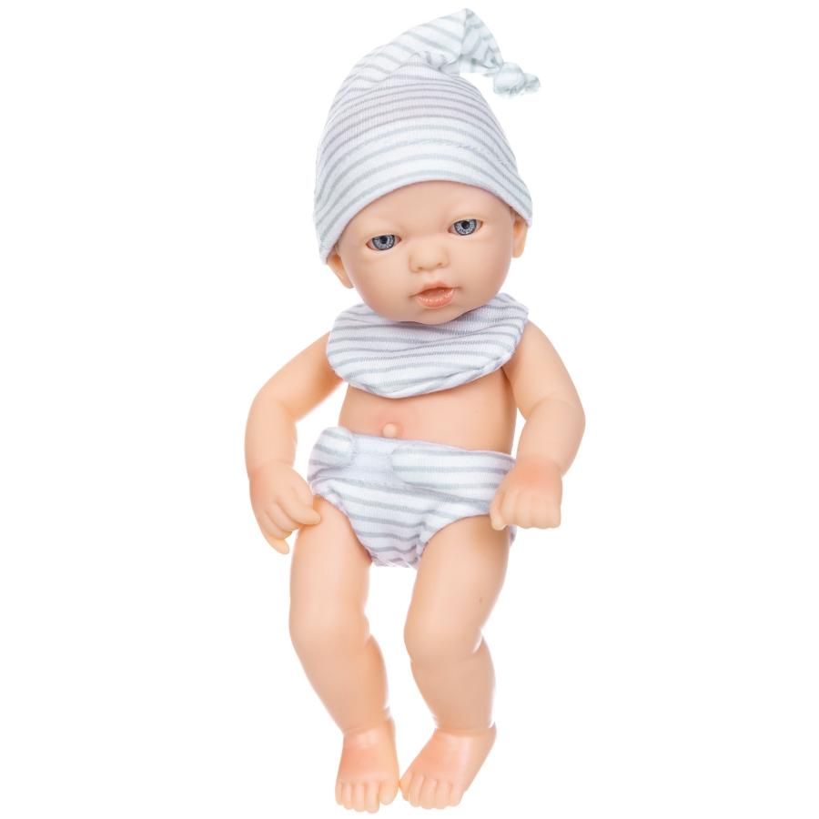 7 Inch Mini Reborn Doll, 1 Set Realistic Newborn Doll with Clothes & Hat, Soft Touch Waterproof Doll, Perfect Soft Cuddly Gift for Children, Lifelike Newborn Doll