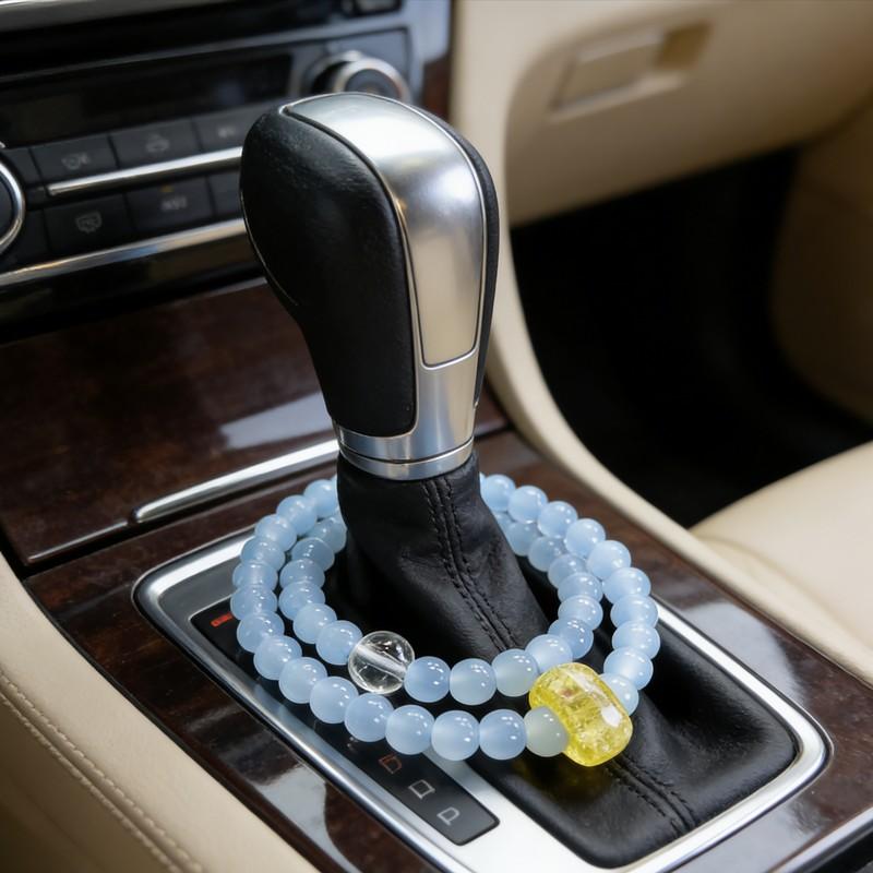 Universal Car Gear Shift Beads Handcrafted, Auto Interior Decoration, Gear Knob Ornament, Stylish Accessory for Vehicle Customization