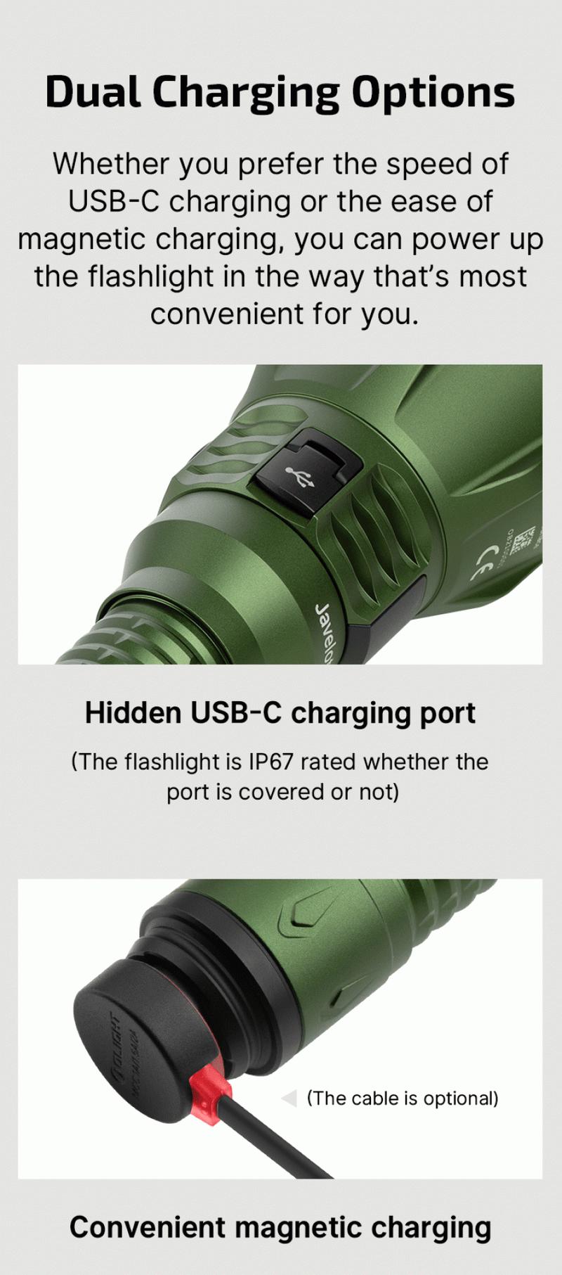 OLIGHT Javelot Turbo 2 Rechargeable Flashlight With 1450-Meter Throw And Wireless Switch