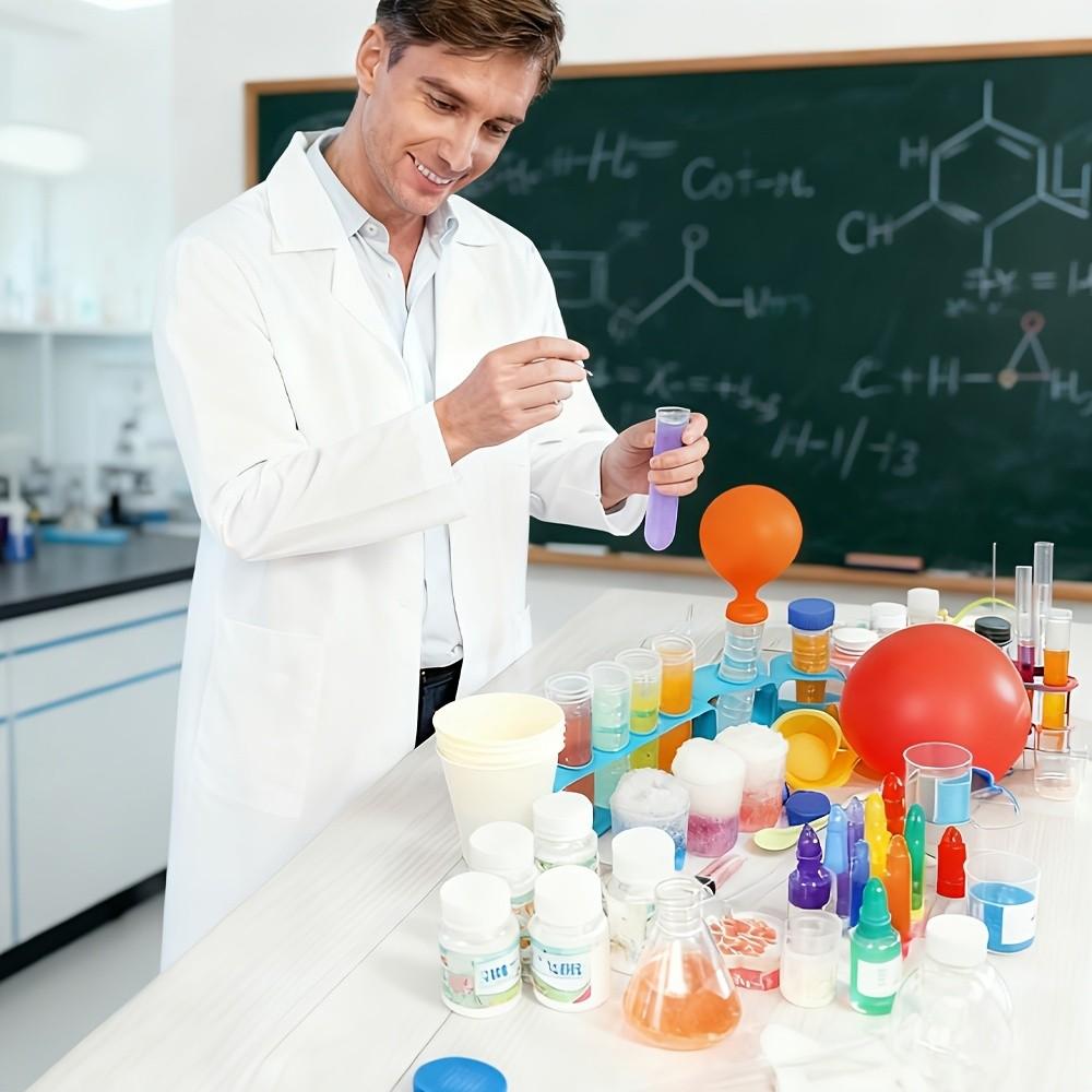 Laboratory Classroom Experiment Kit, 4 Measuring Cups, 4 Syringes, 4 Pipettes, 4 Test Tubes, 1 Test Tube Rack, First Choice Lab Tools