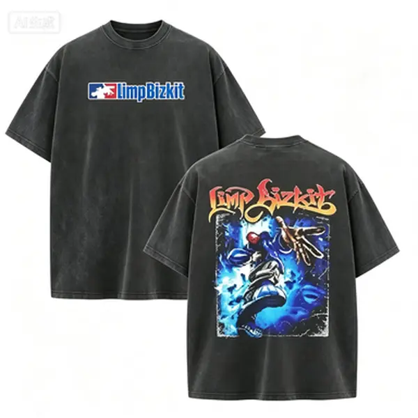 Limp Bizkit Rock Band Tour 2-Sided Washde Tee, metal band shirt, rock tour t-shirt, alternative band merch, trending t-shirt, 90s graphic tee, vintage graphic tee, grunge aesthetic shirt, classic rock merch,vintage music shirt