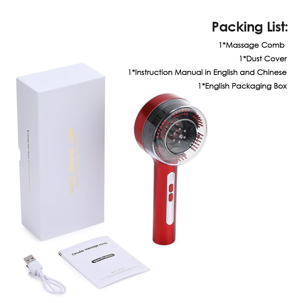 3in 1 Electric Scalp Massage Comb, Hair Oil Applicator Scalp Massager, Electric Scalp Massager Brush - for Head Relaxation & Beauty Care, Perfect Gift for Women And Men.