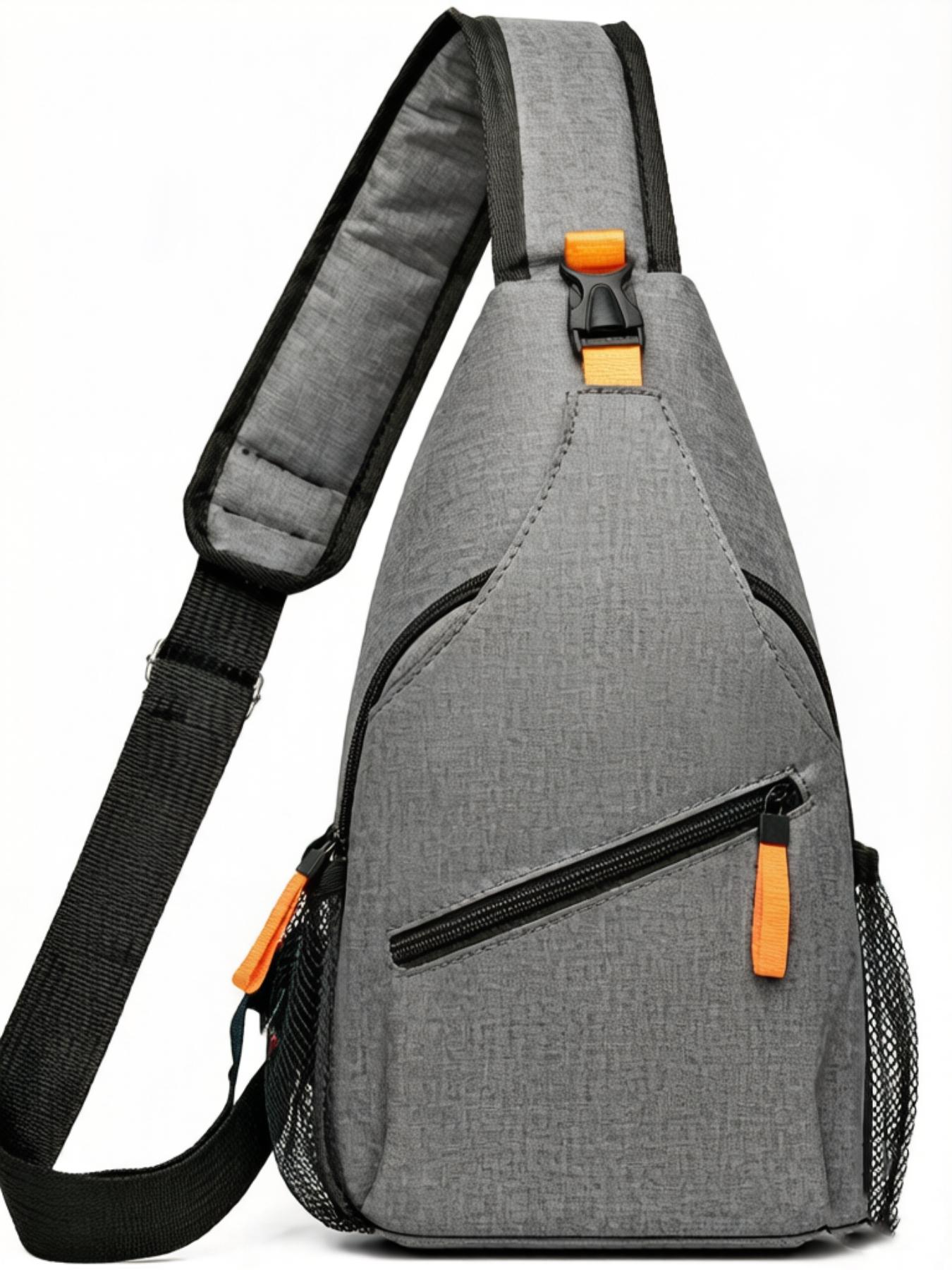 Secure Nylon Sling Bag for Travel, Waterproof Crossbody Chest Pack, Spring 2026 Streetwear Essential, Portable Storage Hack, Must-have.