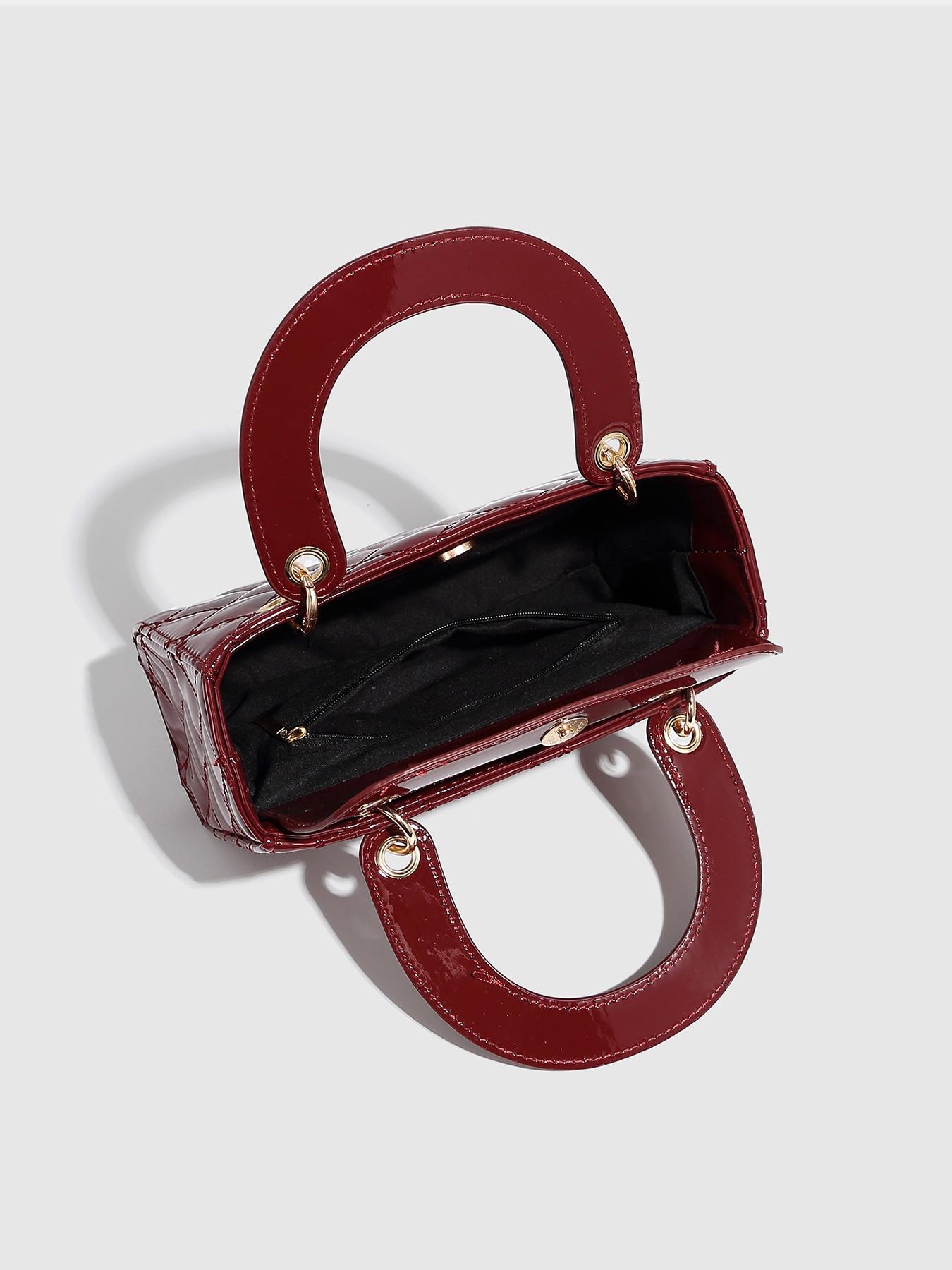 Women's Fashionable Geometric Pattern Handbag, Casual Versatile Shoulder Bag for Daily Used, Trendy High-quality Daily Commuting Bag, Girl Fashionable Shopping Bag, Elegant Bags