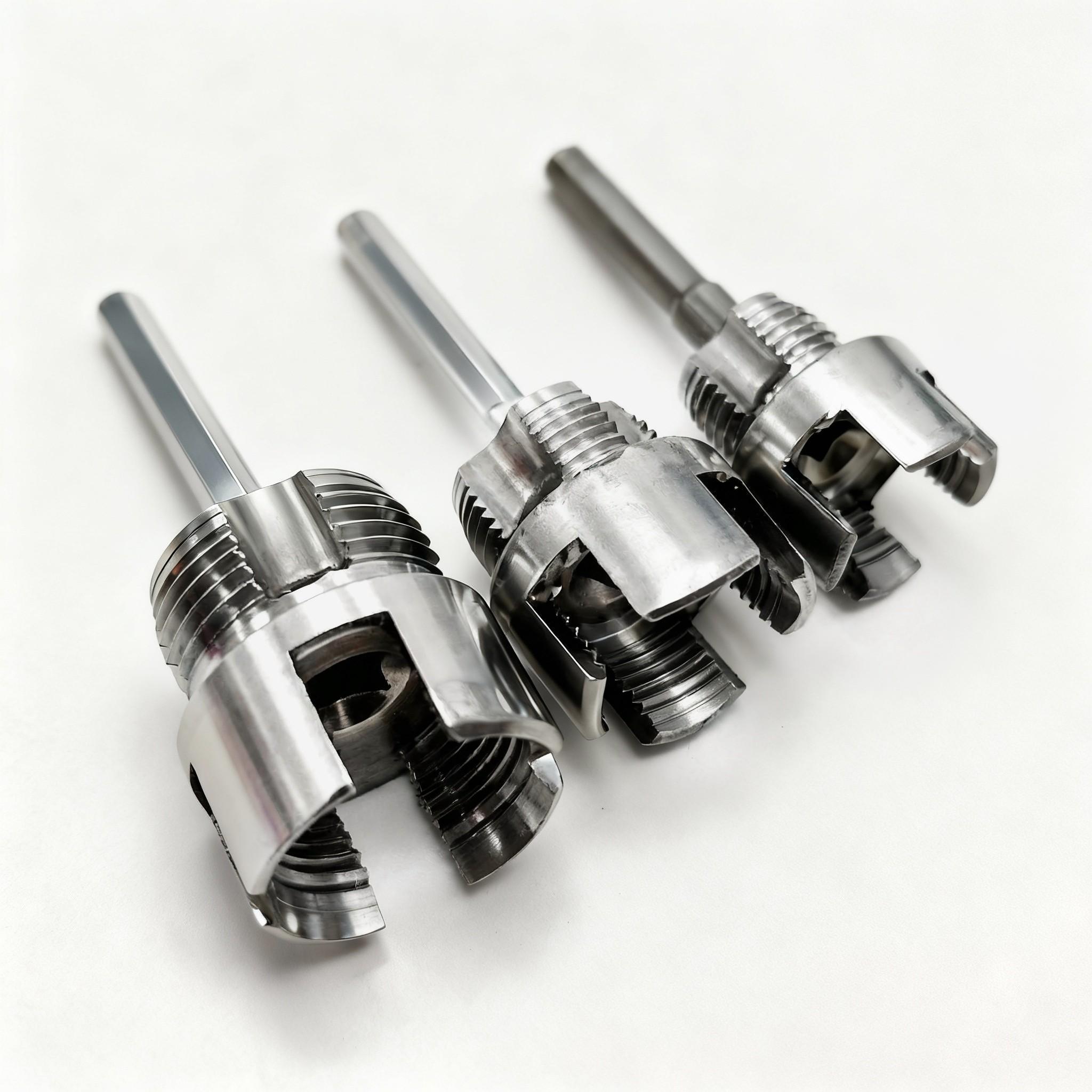 3-Piece Pipe Thread Tool Set, Strong Tools for Internal & External Threads, Compatible with Drills, Ideal for PVC & Plastic Pipes