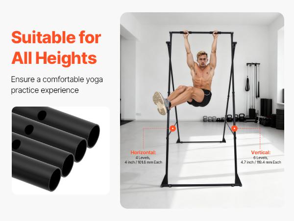 fathersdaygift VEVOR Yoga Stand Frame, Max 440.9 lbs Load Swing Stand, Triangular Structure Yoga Aerial Rig, Aerial Silk Stands with EVA Foam, 4-Level Horizontal 6-Level Vertical Adjustment, Multi-Functional fathersdaygift VEVOR Yoga Stand Frame, Max 440.9 lbs Load Swing Stand, Triangular Structure Yoga Aerial Rig, Aerial Silk Stands with EVA Foam, 4-Level Horizontal 6-Level Vertical Adjustment, Multi-Functional