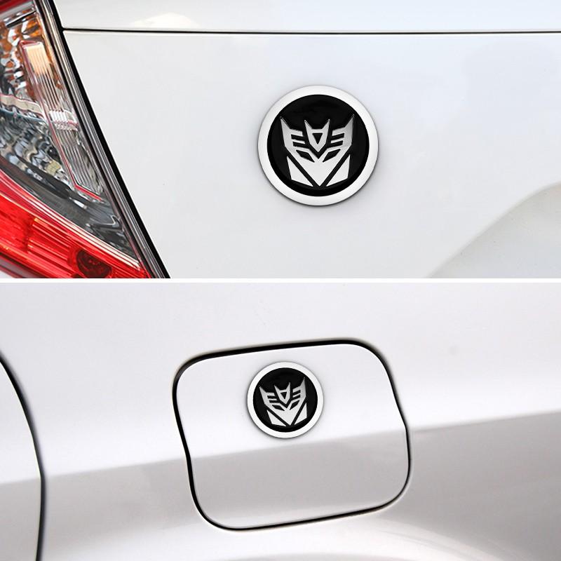 1Pc Car 3D Metal Sticker Car Transformers Autobots and Decepticons Badges Original Logo Cool Car Style Exterior Decoration Car Accessories Personalized Car Appearance