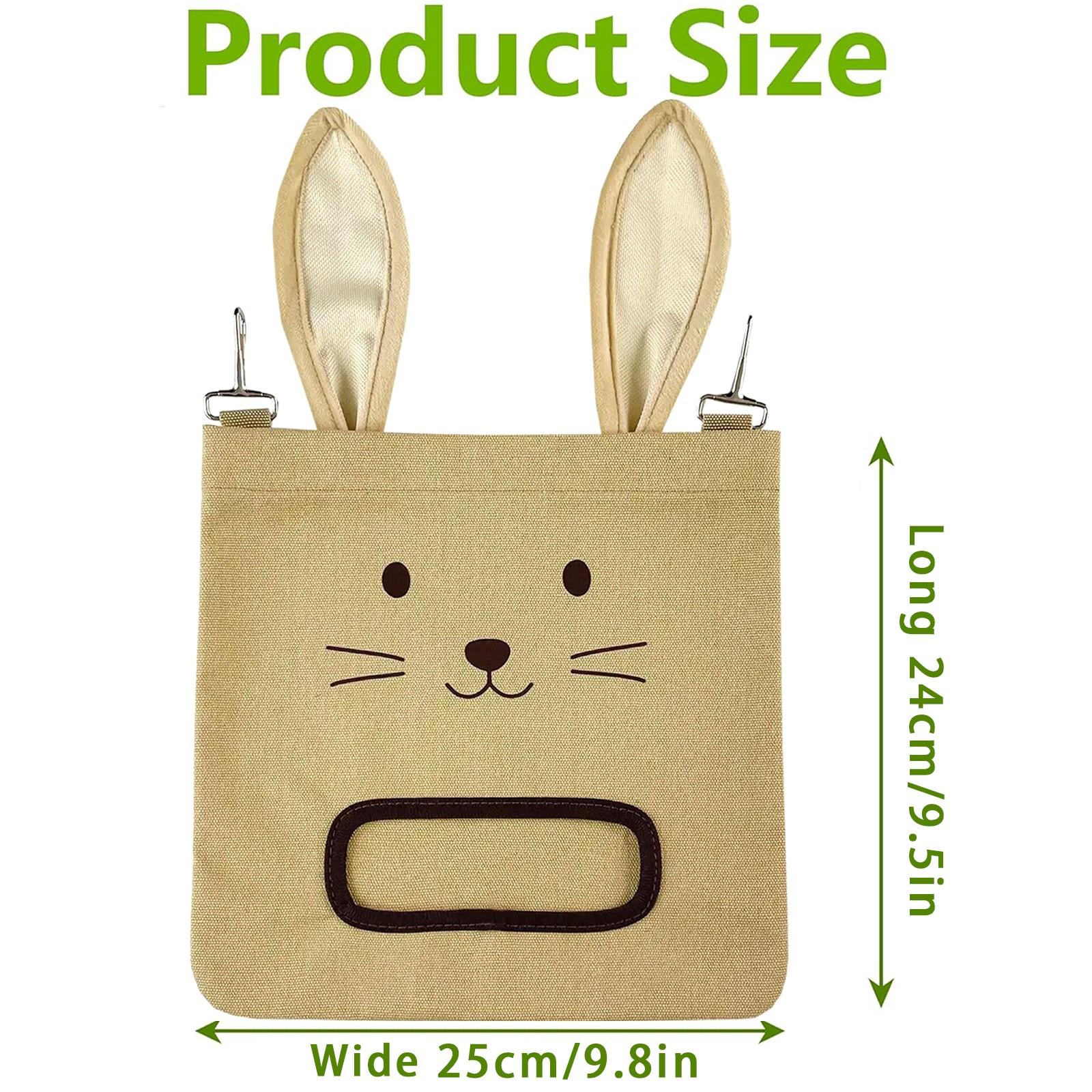 Rabbit Hay Bag, Hanging Dry Grass Feeder, Rabbit Shape Feed Bag, Guinea Pig Hamster Food Bag, Small Pet Supplies