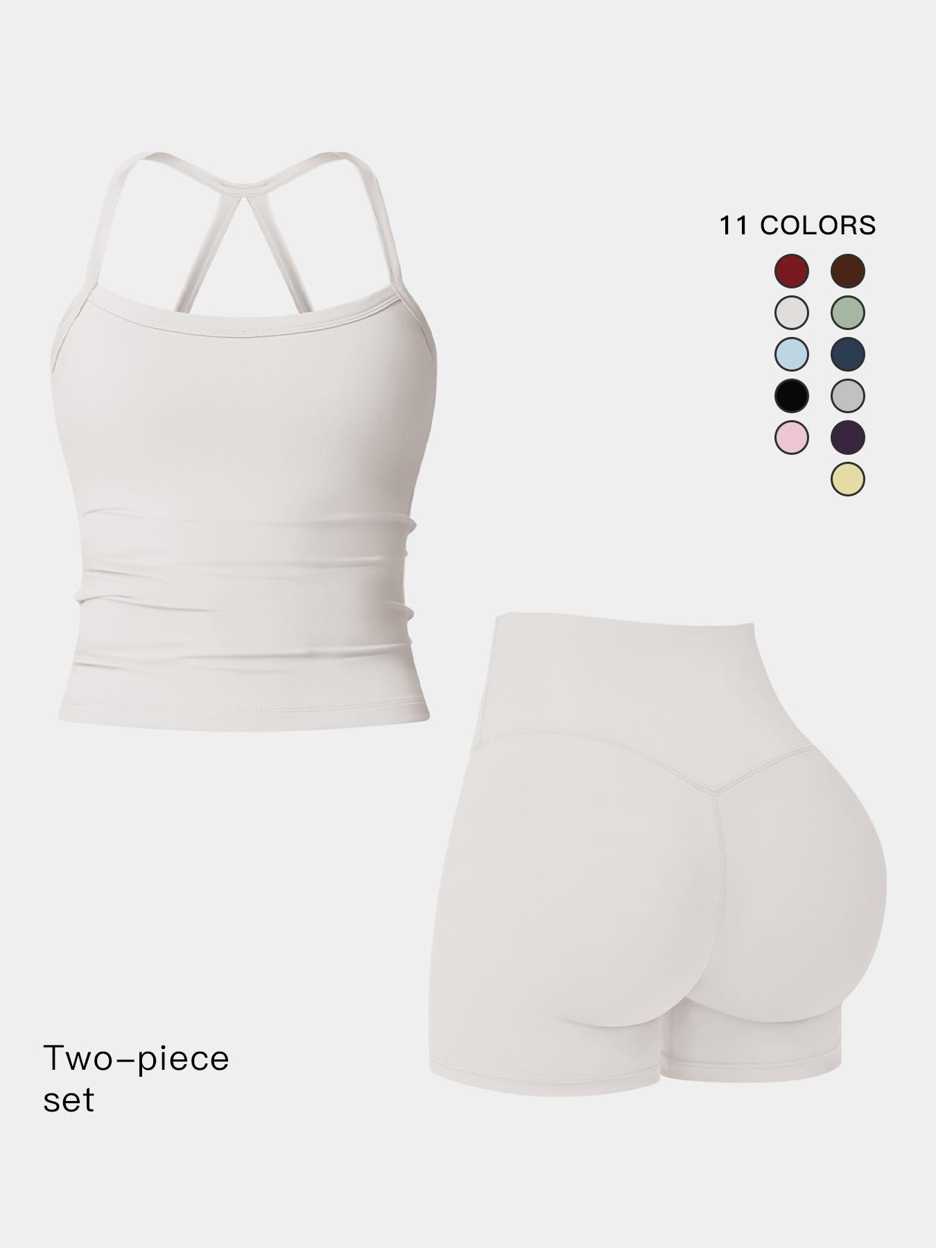 Women's Quick-Dry Yoga Set, Tight-Fitting Fleece Lined Activewear, Winter Outdoor Running Sports Suit, European Style Workout, Workout Running Clothes, Sports Fitness Wear