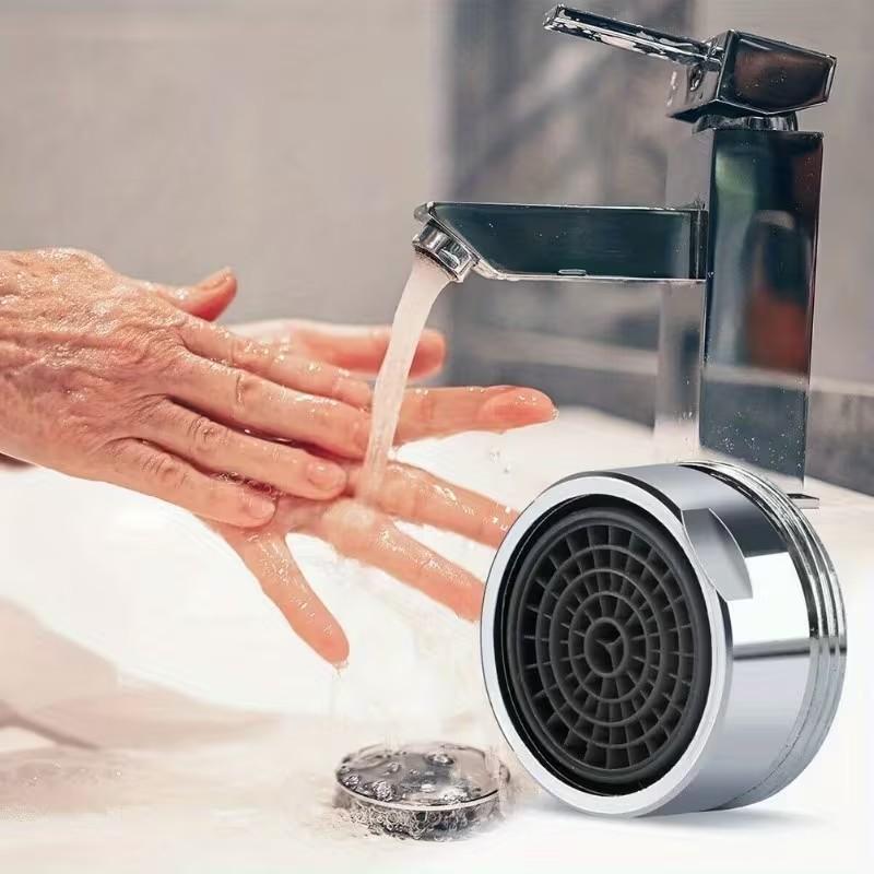 10pcs Water-Saving Faucet Aerators, M24 24mm, Replaceable Filters, Splash-Free & Noise-Reducing, Ideal for Bathroom Taps