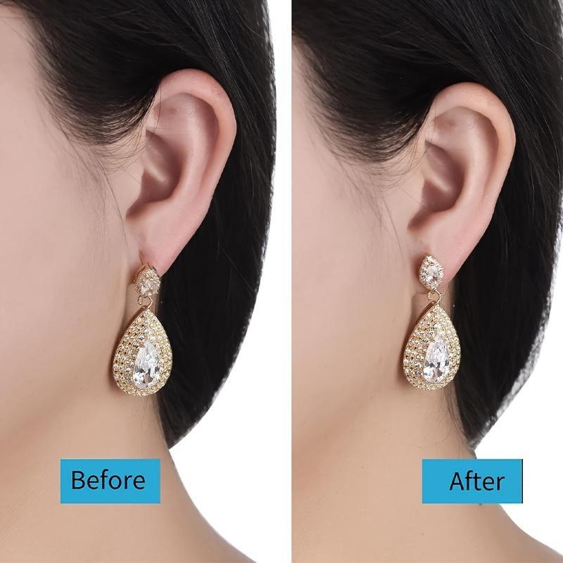 2pcs Set New Earring Backs, Durable, Shape Earring Enhancer, Suitable for Heavy Earrings, Locking Earring Back Replacement, Jewelry Gift for Women