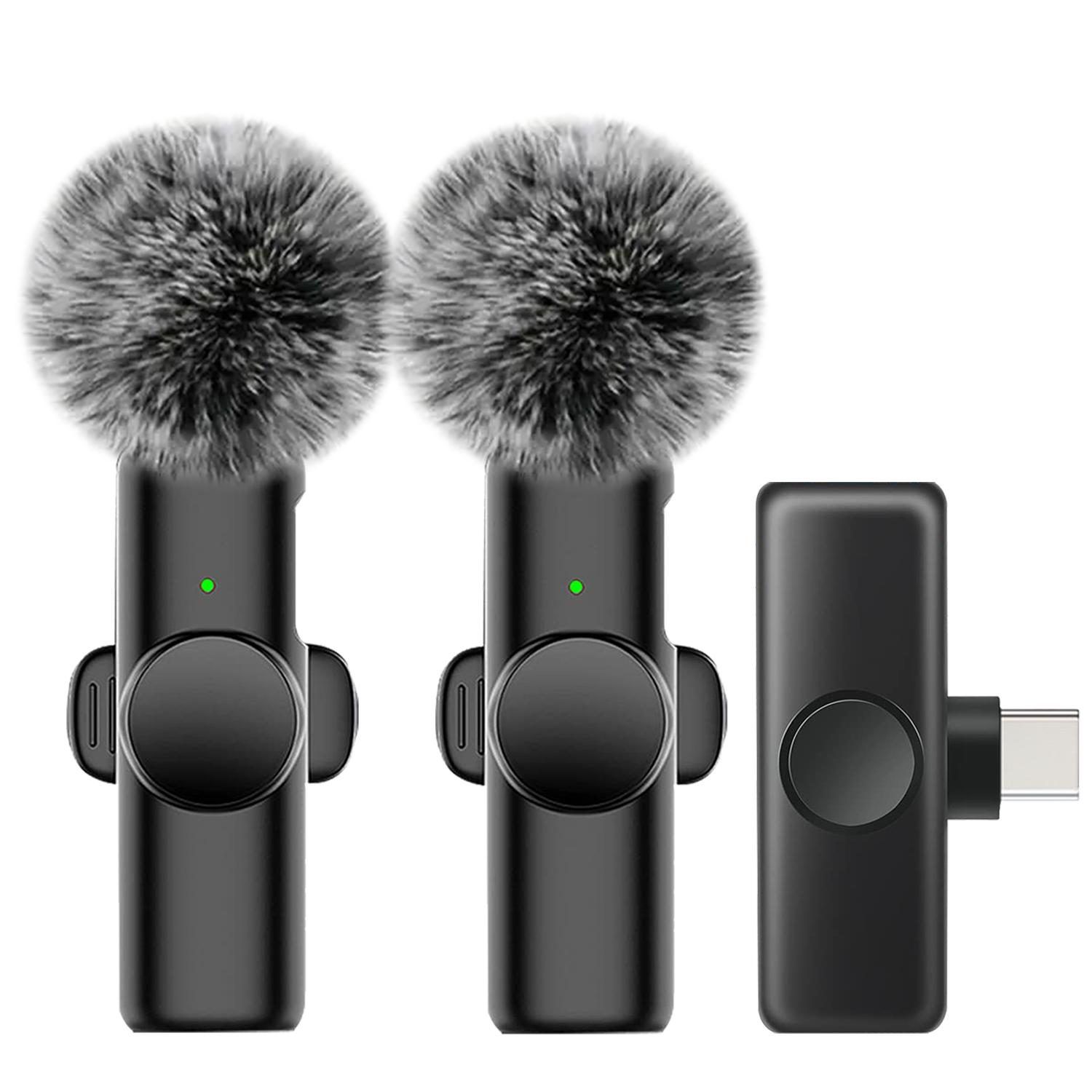 Wireless Lavalier Microphone with Noise Reduction Cover Plug-Play Professional Noise Reduction Recording Clip Mic Plug-Play for Video Recording Interview Podcast Wireless Mic for PC, IOS, Andriod, Record Vlogs, Live Stream, Receiver Wireless Lavalier Microphone with Noise Reduction Cover Plug-Play Professional Noise Reduction Recording Clip Mic Plug-Play for Video Recording Interview Podcast Wireless Mic for PC, IOS, Andriod, Record Vlogs, Live Stream, Receiver