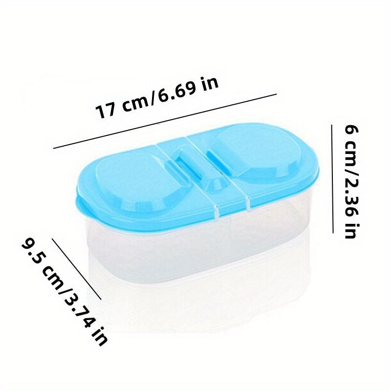 Stackable Plastic Bento Boxes with Lids - Hand Washable, Manual, Rectangle Food Storage Containers for Refrigerator, Bathroom Organization - No Electricity Needed