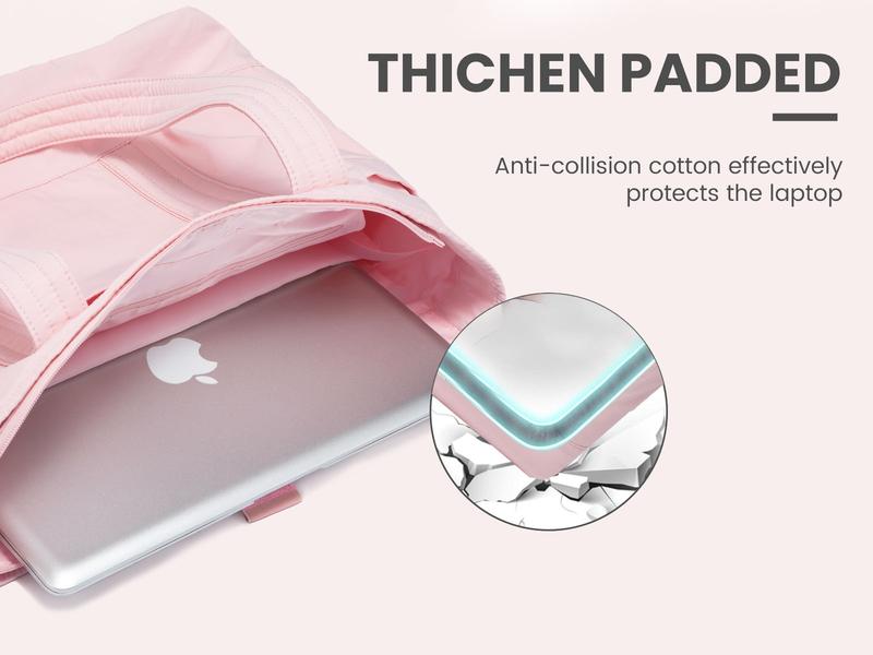 LOVEVOOK TikTokShopBacktoSchool 15.6& 17.3 Inch Laptop Tote Bag for Women, Waterproof Gym Tote Bag for Women with Yoga Mat Strap,Travel Tote Bags for Women,Suitable for Work, School, Travel, Fitness, and Daily Life