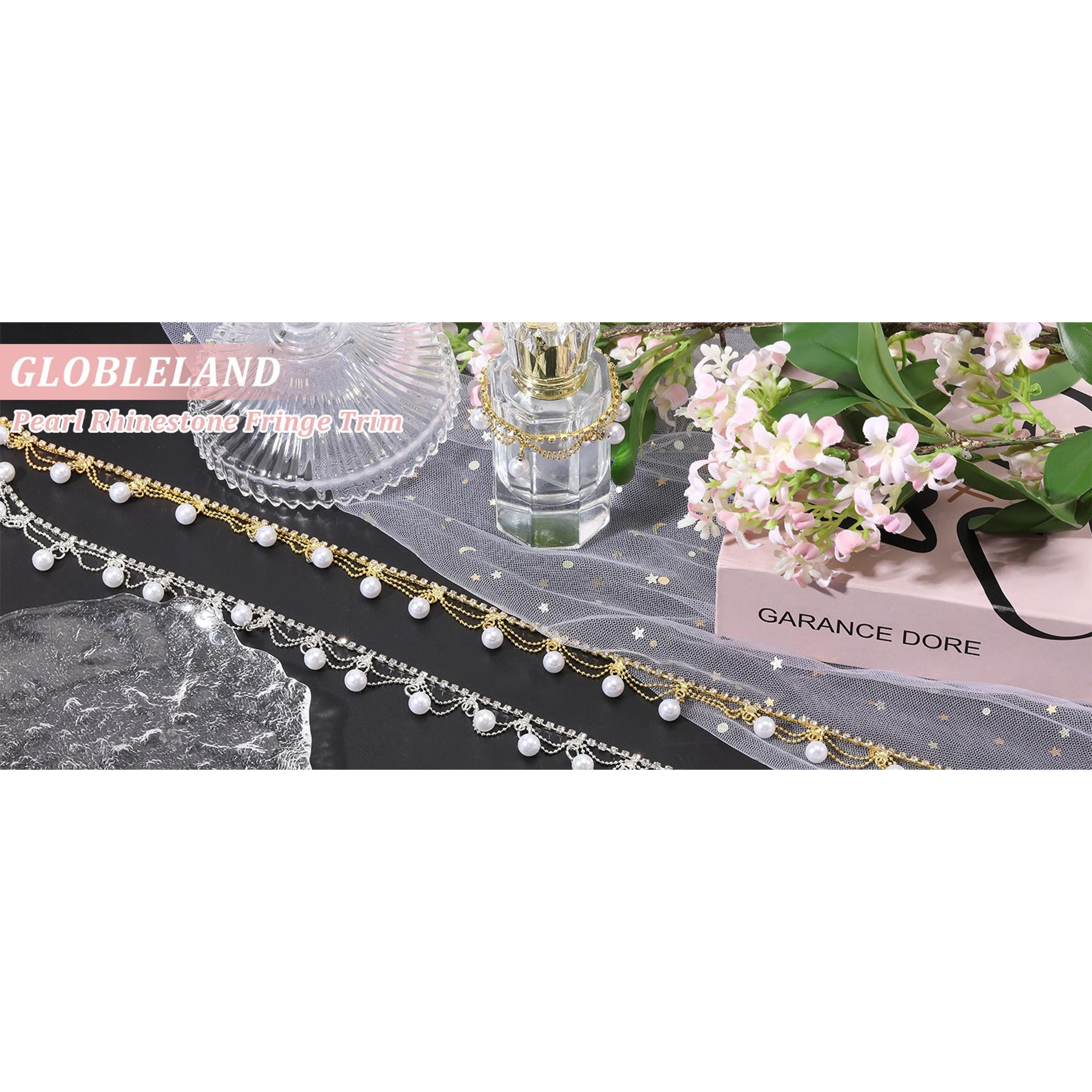 1 Yard Pearl Tassel Rhinestone Fringe Trim Rhinestone Pearl Tassel Chain Diamond Crystal Tassels Fringe Trim for Sewing Crafts Wedding Dress Clothing Accessories DIY Decoration Silver 1 Yard Pearl Tassel Rhinestone Fringe Trim Rhinestone Pearl Tassel Chain Diamond Crystal Tassels Fringe Trim for Sewing Crafts Wedding Dress Clothing Accessories DIY Decoration Silver