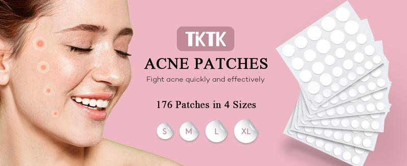 【Buy One Get One Free】TKTK Acne Patch 6pcs x 30patches (176 Patches), Oil-Free Hypoallergenic, Overnight Repair & Invisible Design, Acne Spot Treatment XL Hydrocolloid Bandages for Full Face, Forehead pimple patch,Back and Body Skincare pimple patches 【Buy One Get One Free】TKTK Acne Patch 6pcs x 30patches (176 Patches), Oil-Free Hypoallergenic, Overnight Repair & Invisible Design, Acne Spot Treatment XL Hydrocolloid Bandages for Full Face, Forehead pimple patch,Back and Body Skincare pimple patches
