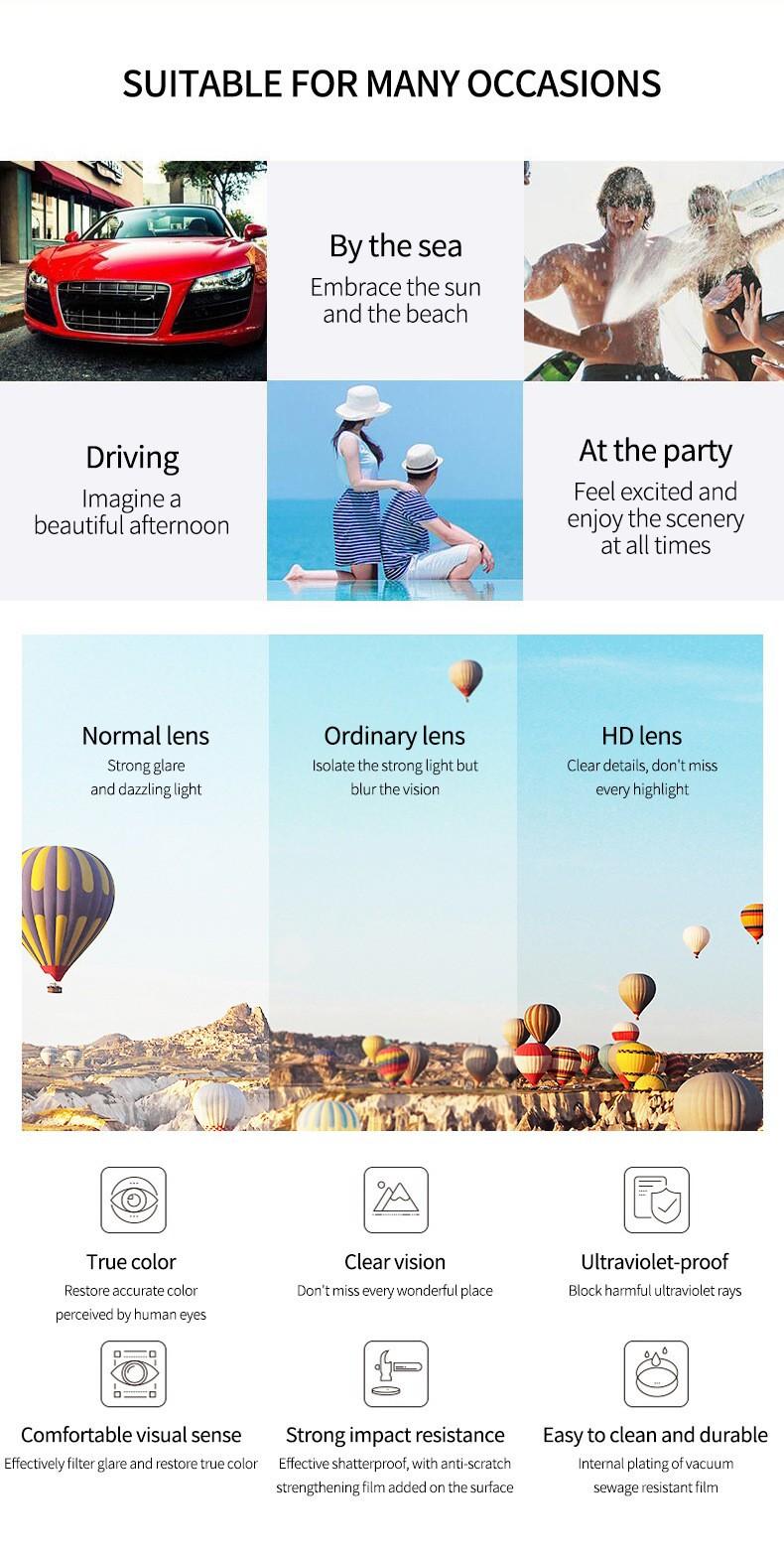 Large frame simple and fashionable square sunglasses for women, Instagram popular street photography sunglasses, European and American trendy sunglasses