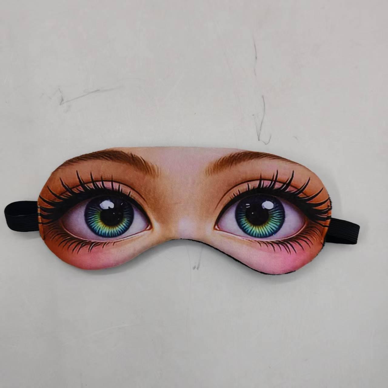 Cute Cartoon Eye Mask, Soft Comfortable Breathable Sleep Eye Mask, Perfect for Naps and Travel, Office Rest Gift, Fun Accessory