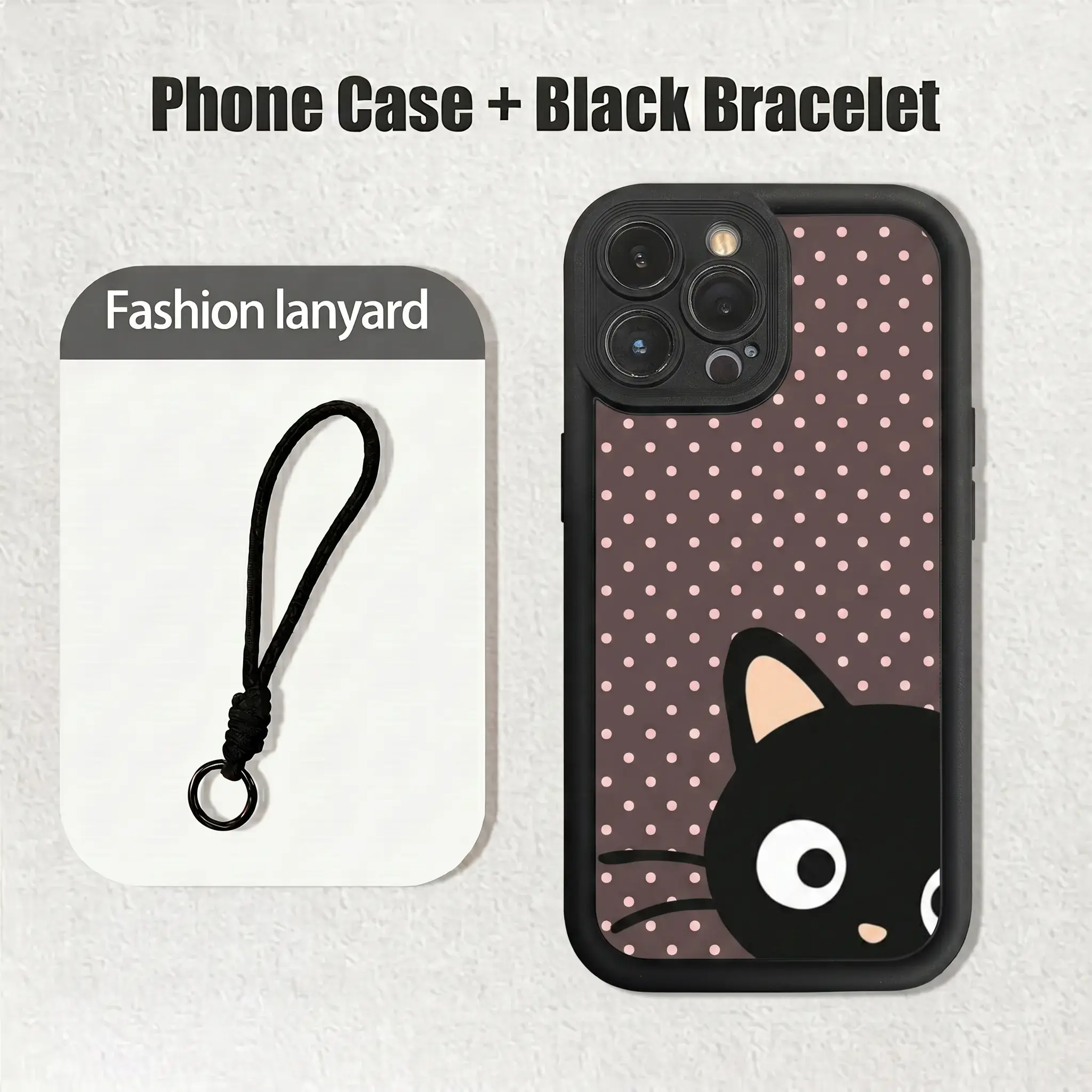 Kawaii Chococat Cartoon Shockproof Phone Cover - Durable Double Layer Casing Dual Shell, Cat Aesthetic iPhone Series Accessory for 13-17 Pro Max, Gift Idea