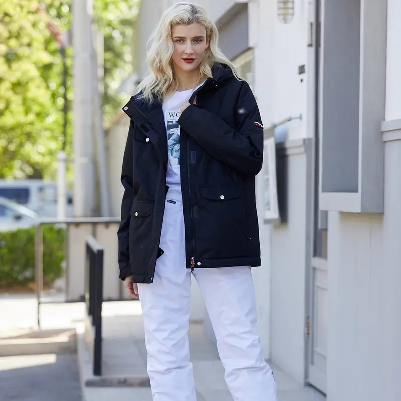 Luxury ski jacket for women, suitable for snowboarding, mountain climbing, and outdoor skiing, windproof, waterproof, and warm Coat