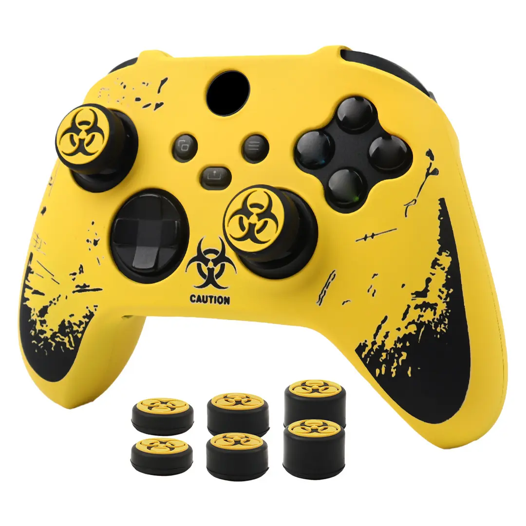 For Xbox Series X & S Gamepad Skin, Laser EngravAed Silicone Cover Perfect Fit for Xbox Series X & S Controller Case