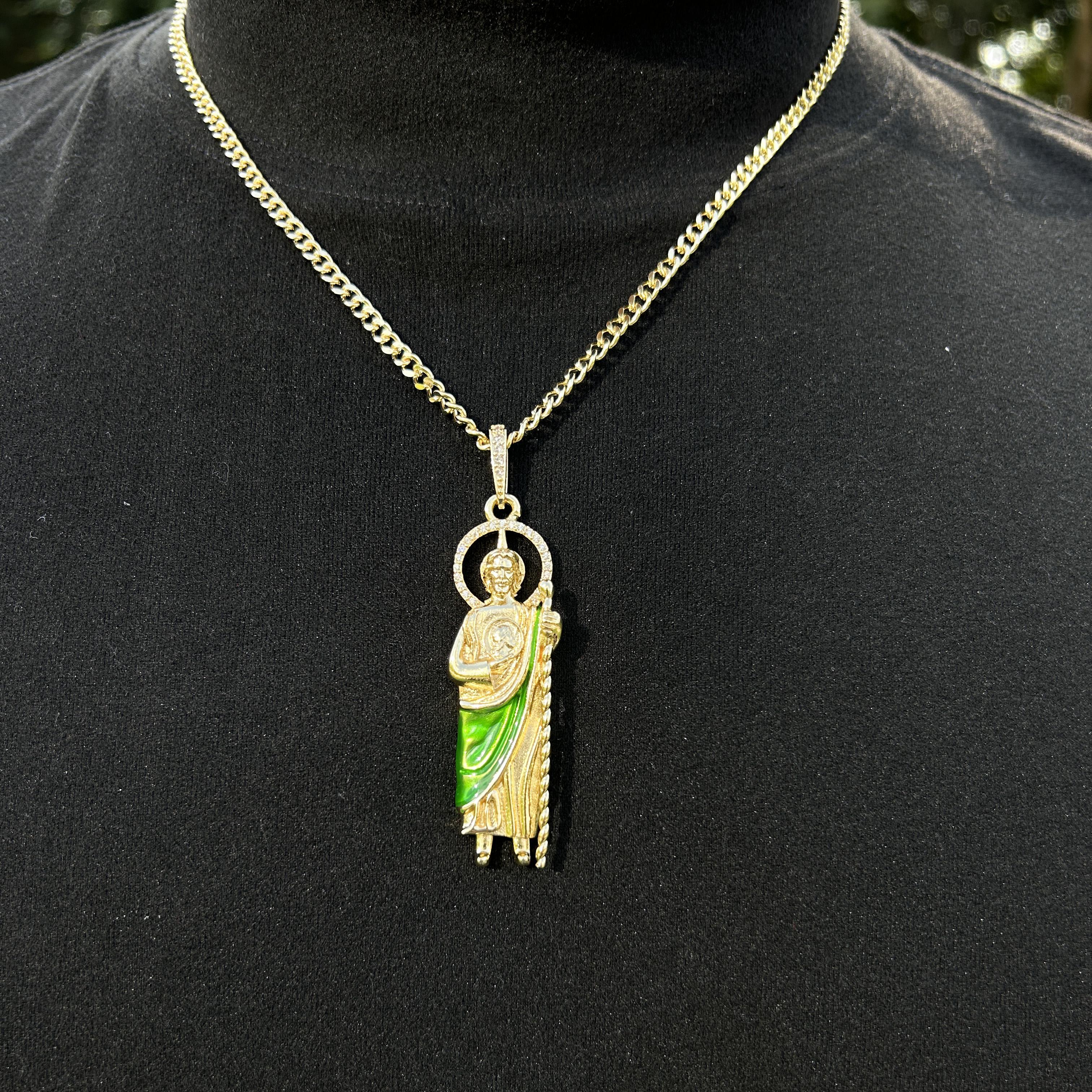 San Judas Necklace San Judas tadeo chain - TikTok Shop