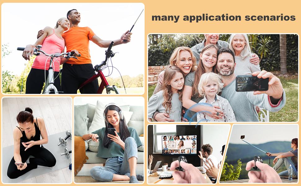 Fingertip Wireless Bluetooth Remote Control, Remote Control for TikTok Scrolling Ring Remote Control, Remote Control App Page Turner, Scrolling Rings Rechargeable Camera Remote