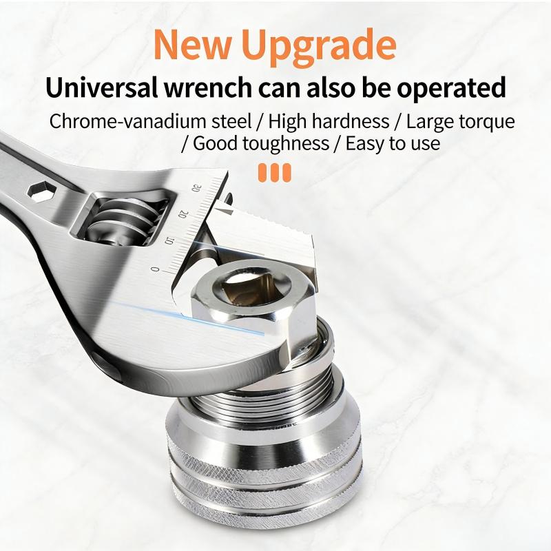 Multi-Functional Universal Socket Wrench Tool, Adjustable Universal Socket for 3/8 Inch Interface, Professional Repair Tool