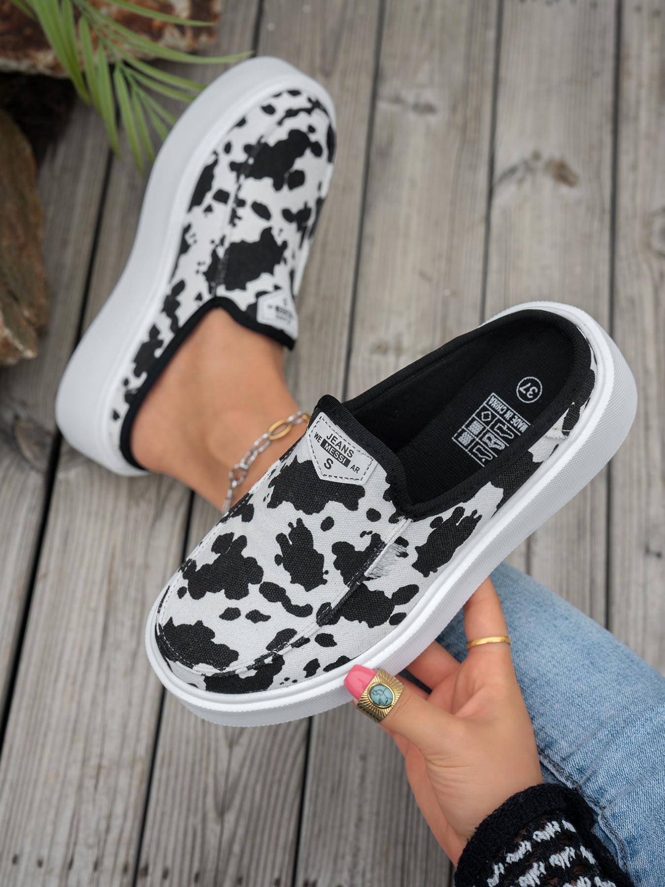 2026 Women’s new styles: brown, black, gray, green. pink, leopard print. colorful. milk-colored. black and white. thick-soled mules. large size, comfortable, casual, slip-on design. suitable for school/vacation.