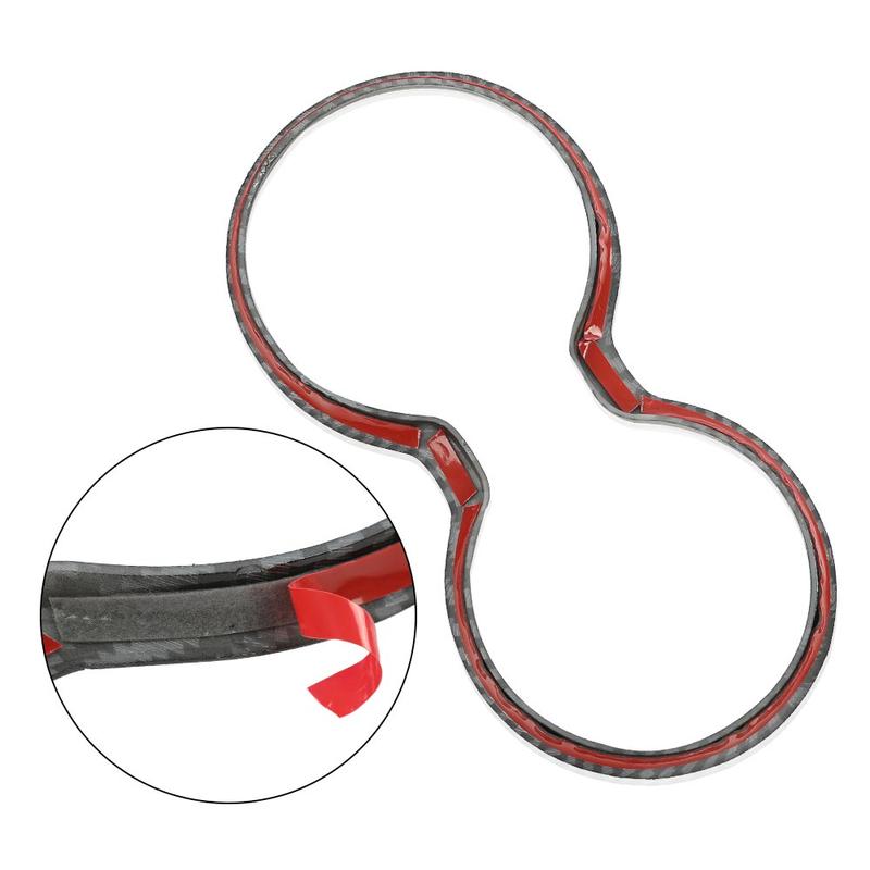 G-PLUS Gear Shift Cup Holder Cover Trim Bezel Fit For 2011-2021 Grand Cherokee New Fiber ABS